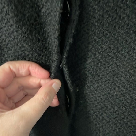 Ann Taylor 100% Wool Like New Black Blazer Jacket 3/4 Bishop Sleeves Size 12 - Picture 6 of 10